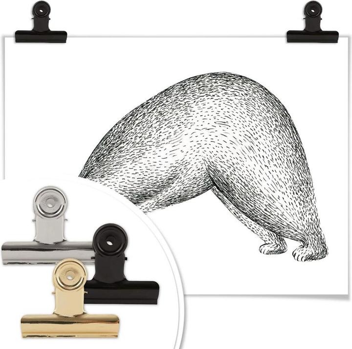 Produktbild Trenddeko Yoga Bär 01 (60 x 50 cm)