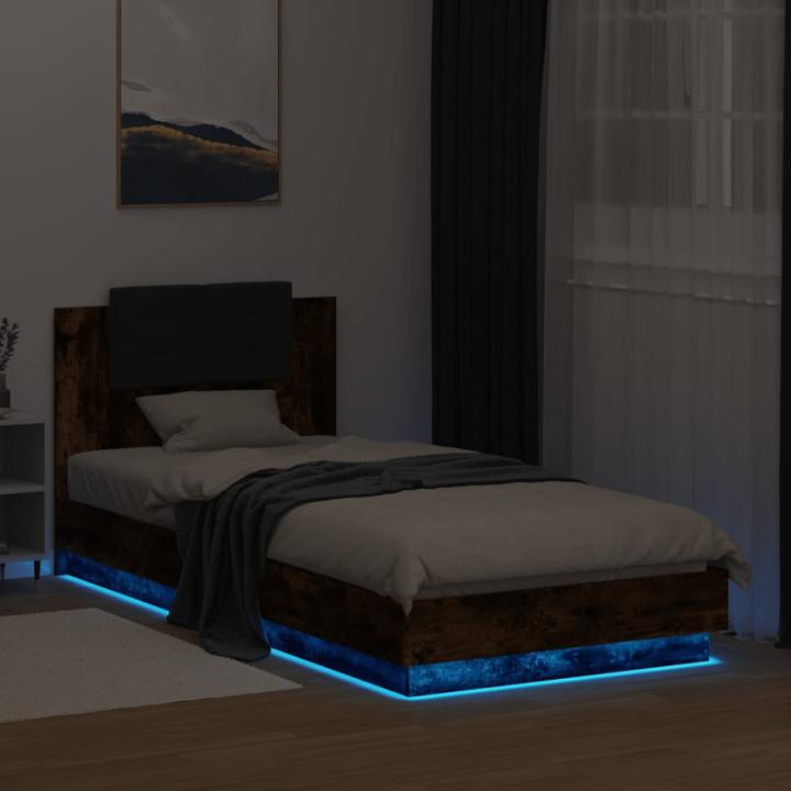 Immagine prodotto VidaXL Struttura letto con testiera e luci LED 90 x 200 cm (90 x 200 cm)