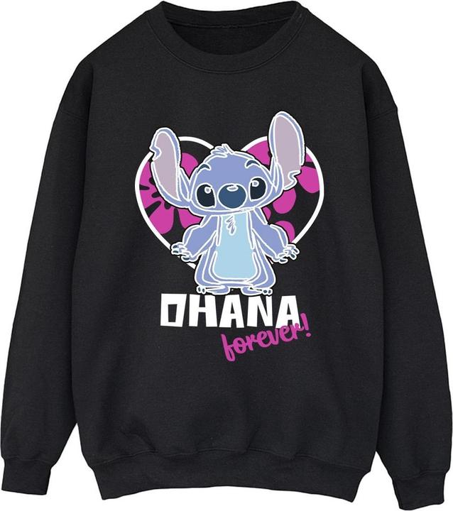 Produktbild Disney Lilo And Stitch Ohana Forever Heart Sweatshirt (L)