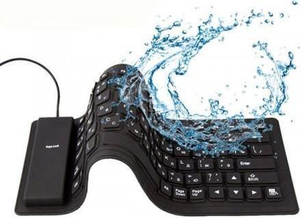 Produktbild Gembird FLEXIBLE USB ENG/Juodas KB-109F-B (DE, Kabelgebunden)