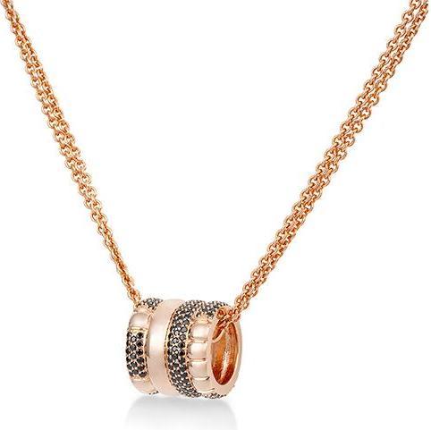 Breuning ANHÄNGER - BRILL. 0,855 Ct. schwarz (750/18 K Gold)