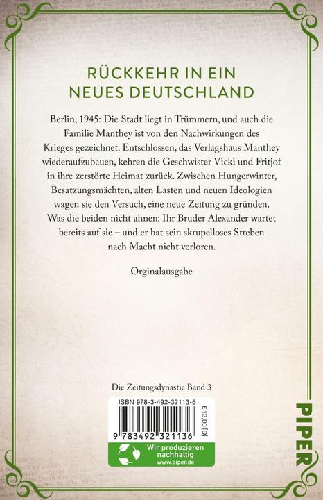 Actual product image Die Zeitungsdynastie – Neue Freiheit (German, Katrin Temple, 2025)