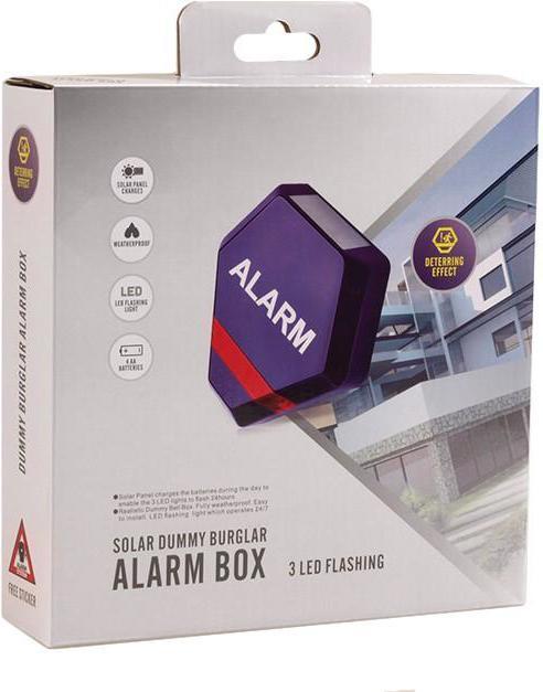 Produktbild Maclean DC3200S CE DC3200S Fake Alarm Siren System Dummy 3x LED solar, sidabrinis