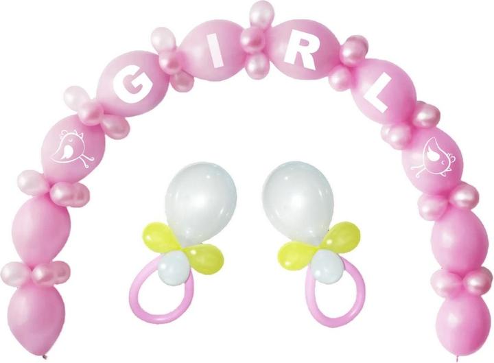 Produktbild Generic Mädchen Ballon Kit Baby Shower 64erPack Latex (64 x)