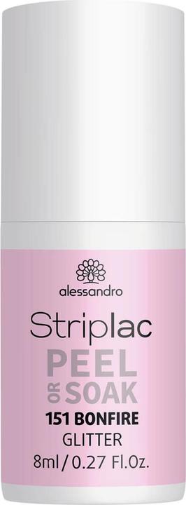 Image du produit Alessandro Striplac Peel or Soak - Feu de joie (Glitter, Pourpre, Rose, Vernis à ongles peel off)