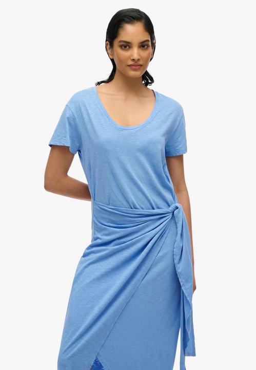Image du produit Superdry SLUB MIDI WRAP DRESS Dames Jurk (14)
