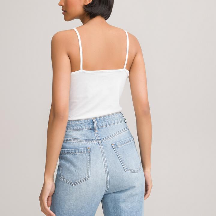 Actual product image La Redoute Collections Top with narrow straps (XXL)