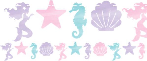 Actual product image Creative Party Guirlande Mermaid Sirène