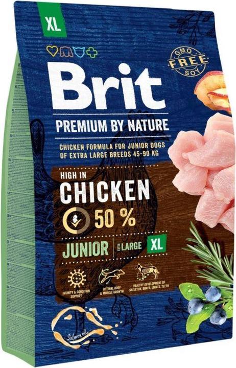 Produktbild Brit PREMIUM Dog by Nature Junior XL 3kg (Welpe + Kitten, 1 Stk., 3000 g)
