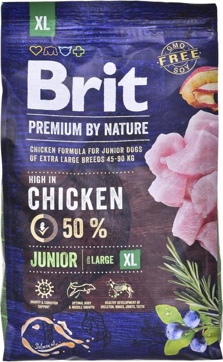 Produktbild Brit PREMIUM Dog by Nature Junior XL 3kg (Welpe + Kitten, 1 Stk., 3000 g)
