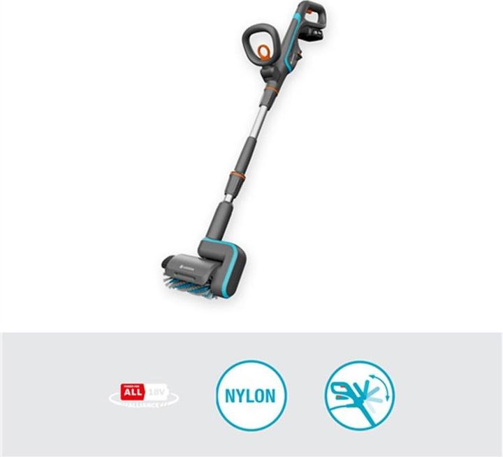 Actual product image Gardena Cordless multi cleaner Aqua Brush Patio 03/18V P4A solo (Rechargeable battery operated)
