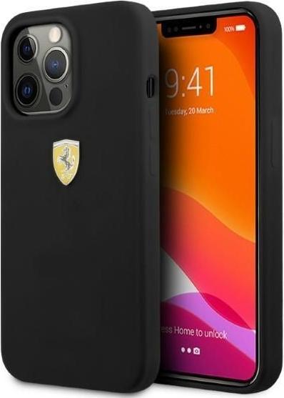Actual product image Ferrari FESSIHMP13XBK iPhone 13 Pro Max 6.7" czarny/black hardcase Silicone MagSafe (Apple iPhone 13 Pro Max)