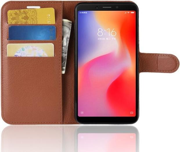 Produktbild MU Classic Litchi Leder Bookcover Series (Xiaomi Redmi 6)