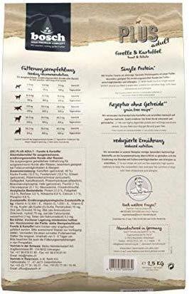 Produktbild Bosch Petfood Dog Adult HPC Plus TROUT with trout (grain-free, single protein) 2,5kg (Adult, 1 Stk., 2500 g)