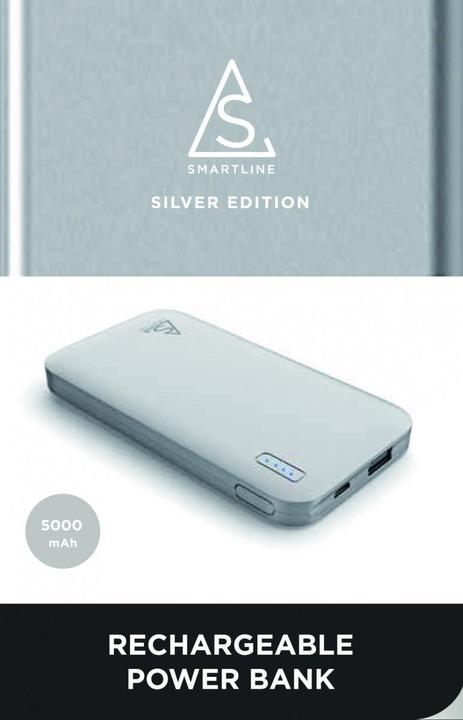 Immagine prodotto Holdit Powerbank Smartline 5000 mAh Argento (613368) (5000 mAh)