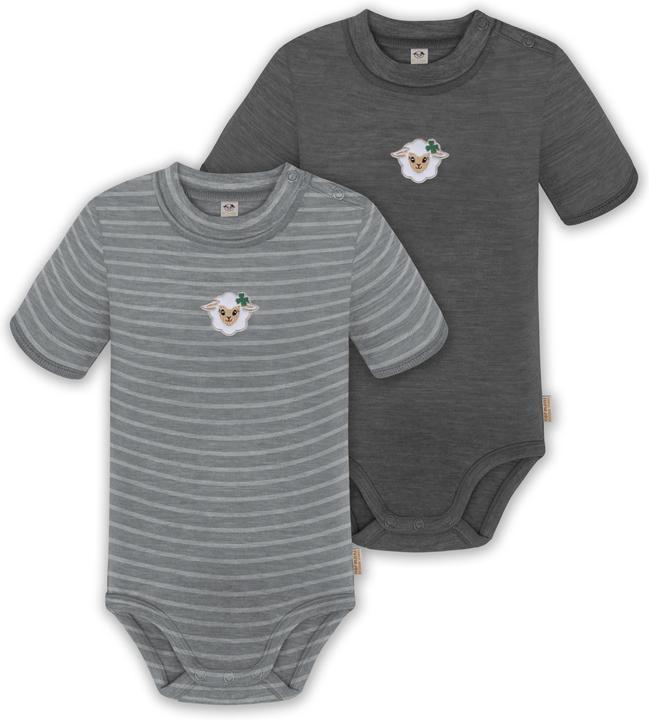Normani 2er Set Baby Merino Kurzarmbody „Tihoi" - 9317