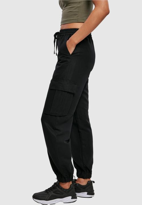 Actual product image Urban Classics Ladies Viscose Twill Cargo Pants (S)