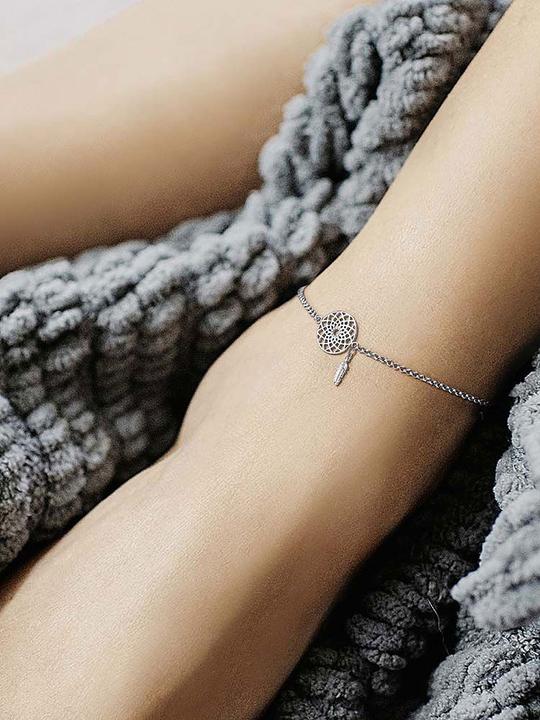 Actual product image Engelsrufer Dream catcher anklet (Stainless steel, 27 cm)