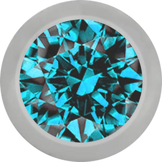 Immagine prodotto Star Piercing Micro sfera argento con cristallo acqua (senza ottone, Titanio G23)