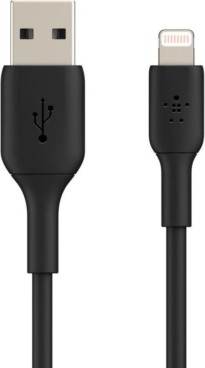 Actual product image Belkin USB-A - Lightning USB Cable 1m Black (CAA001BT1MBK) (USB 2.0)