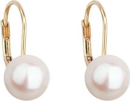 Actual product image Evolution Group Gold Pendant Earrings with True Pearls Pavon 921009.1 (L)