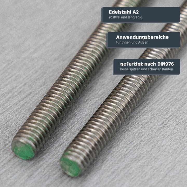 Produktbild Helpmate Gewindestange M10x330, verzinkt, 10 Stück