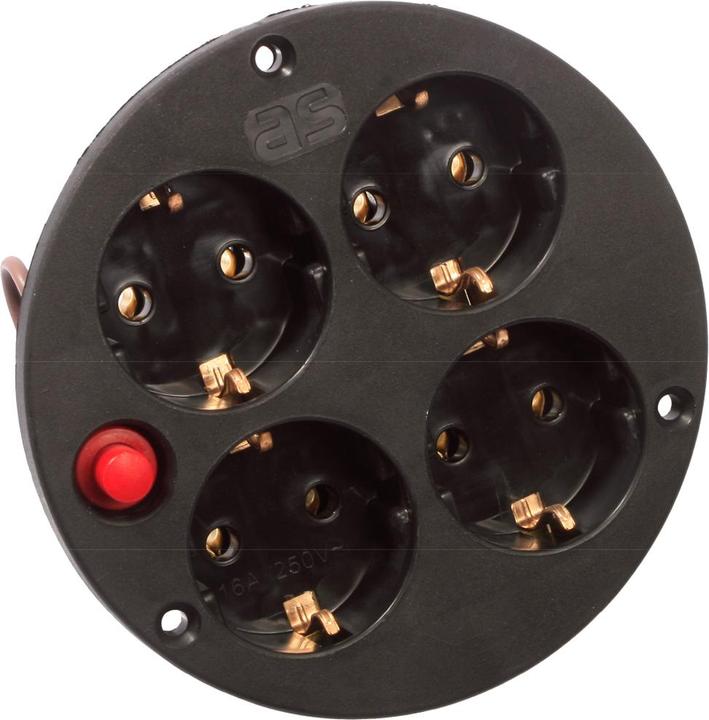 Produktbild Bachmann socket outlet insert 4-fold S socket outlet insert 4f. without cover thermo ins.