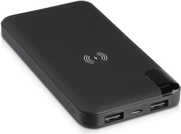 Image du produit V-TAC Batterie externe (power bank), noir, 8000mAh avec fonction de chargement sans fil, avec écran. (8000 mAh)