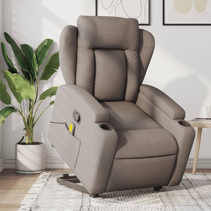 Actual product image VidaXL Massage chair with stand-up aid fabric