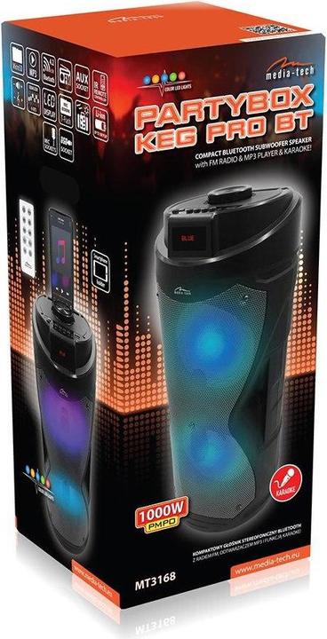 Actual product image Media-Tech Partybox Keg Pro MT3168 (10 h, Battery operated)