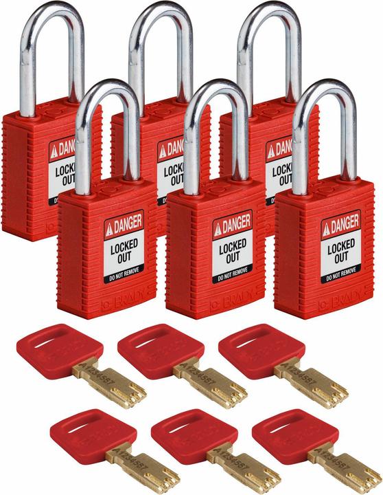 Immagine prodotto Brady Lucchetti di sicurezza in nylon SafeKey