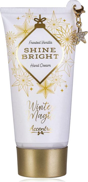 Accentra Handcreme & Nagelcreme WINTER MAGIC mit Charm-Anhänger, Duft: Frosted Vanilla (60 ml)
