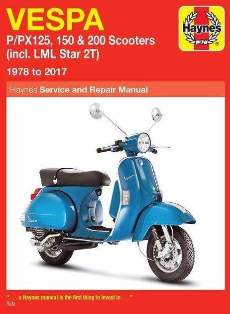 Immagine prodotto Vespa P/PX125, 150 & 200 Scooters (incl. LML Star 2T) (78-17) (Inglese, Pubblicazione di Haynes, 2019)