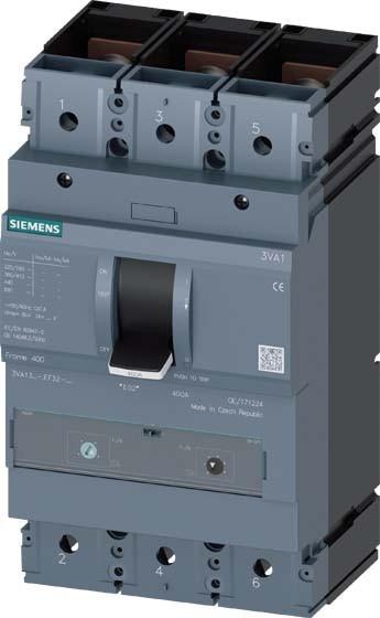Image du produit Siemens MCCB IEC BG400 400A 3P 36KA TM ATAM 3VA1340-4EF32-0AA0