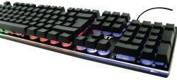 Actual product image L33T Gaming keyboard Viking Tyr, Oseberg, Semi Mechanical, RGB, US layout (US, Cable)