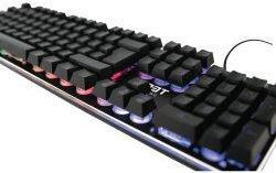 Actual product image L33T Gaming keyboard Viking Tyr, Oseberg, Semi Mechanical, RGB, US layout (US, Cable)