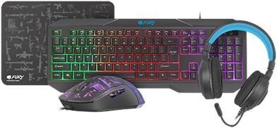Actual product image Fury COMBO set 4in1 Thunderstreak 3.0 and mouse + Headphones + Mouse pad