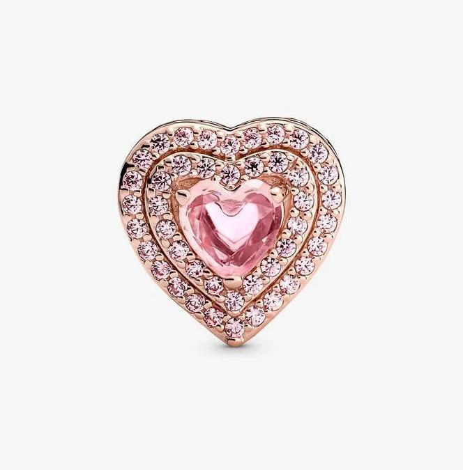 Image du produit Pandora Coeur Rose Charms/Beads (Argent, Alliage métallique)