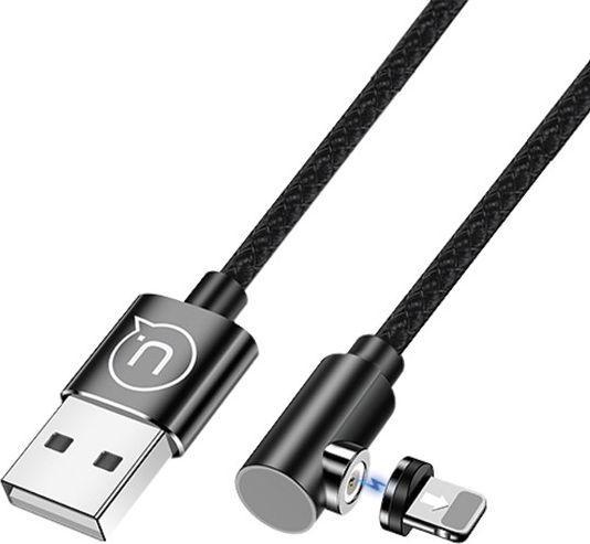 Usams USB USB-A - lightning cable 1 m black (63288) (1 m, USB 3.0)