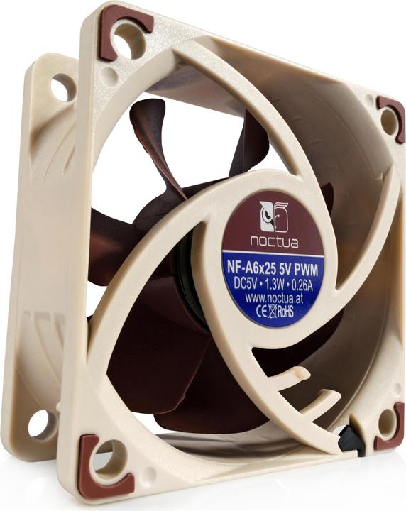 Image du produit Noctua NF-A6x25 5V PWM Boîtier de l'ordinateur Ventilateur 6 cm Beige (60 mm, 1 x)