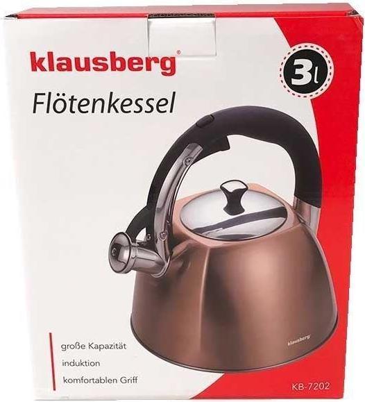 Immagine prodotto Klausberg Bollitore con fischietto 3L KB-7202 (3 l)