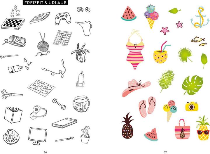 Image du produit Dessinez! L'ultime livre d'autocollants de sketchnotes - Plus de 600 autocollants : symboles et