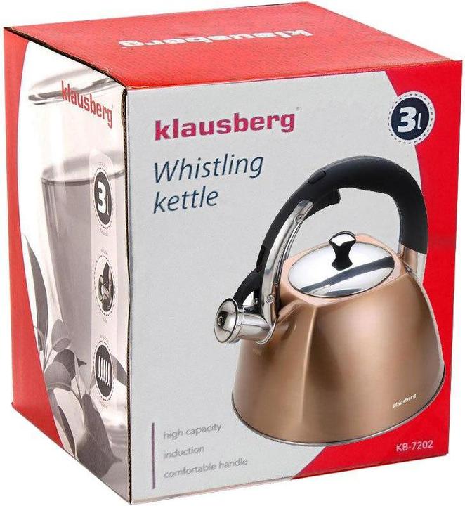 Immagine prodotto Klausberg Bollitore con fischietto 3L KB-7202 (3 l)