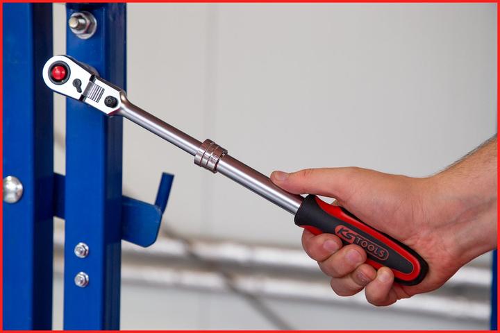 Immagine prodotto KS Tools 1/2 Cricchetto reversibile a snodo telescopico SlimPOWER, 72 denti (1/2")