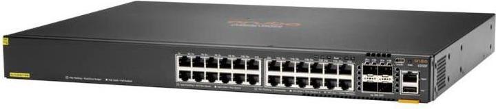 Actual product image Aruba HPE Networking CX 6200F 24G Class-4 PoE 4SFP 370W Switch EU en (24 Ports)