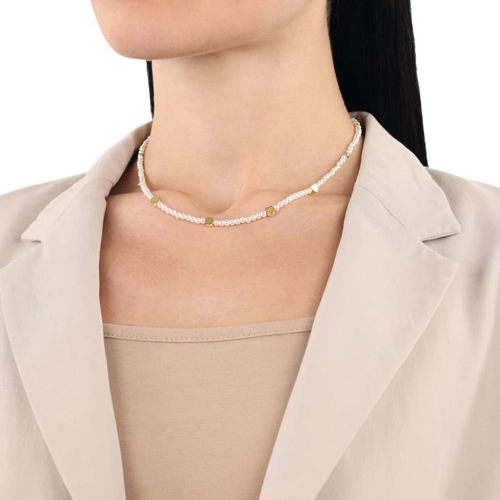 Actual product image Amor Halsschmuck für Damen, Edelstahl, Glasperle | Herz (Stainless steel)