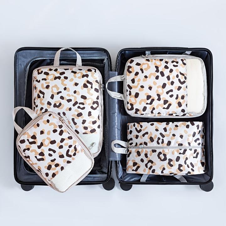 Immagine prodotto Only-Bags.Store 4er Set komprimierter Reise-Organizer, Polyester-Packwürfel mit Positionierungsdruck