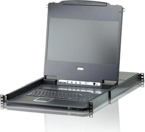 Actual product image Aten CL6708MW 1U Black Keyboard/Video/Mouse (KVM) Switch