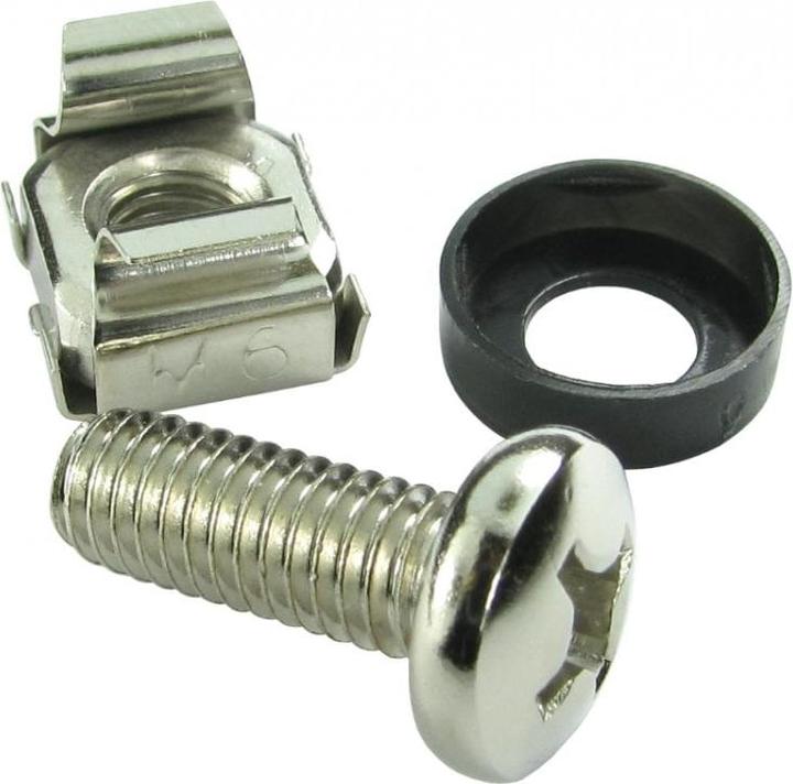 Actual product image Cables Direct CDL Pack of 10 M6 Cage Nuts Nick