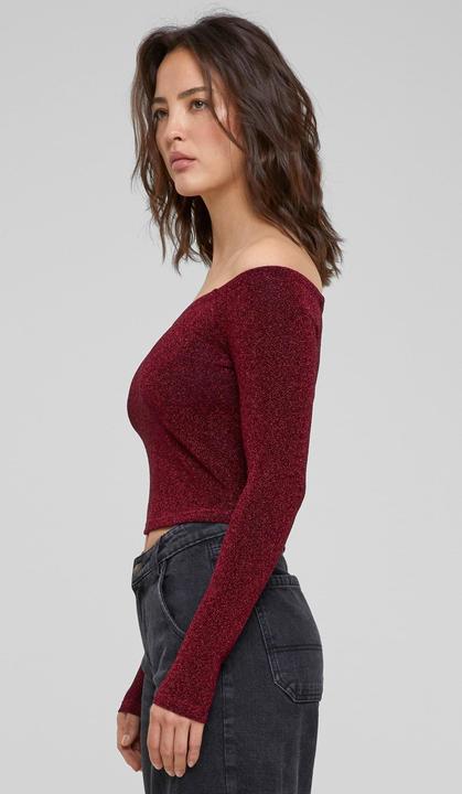 Immagine prodotto Urban Classics Ladies Off Shoulder Glitter Longsleeve (4XL)